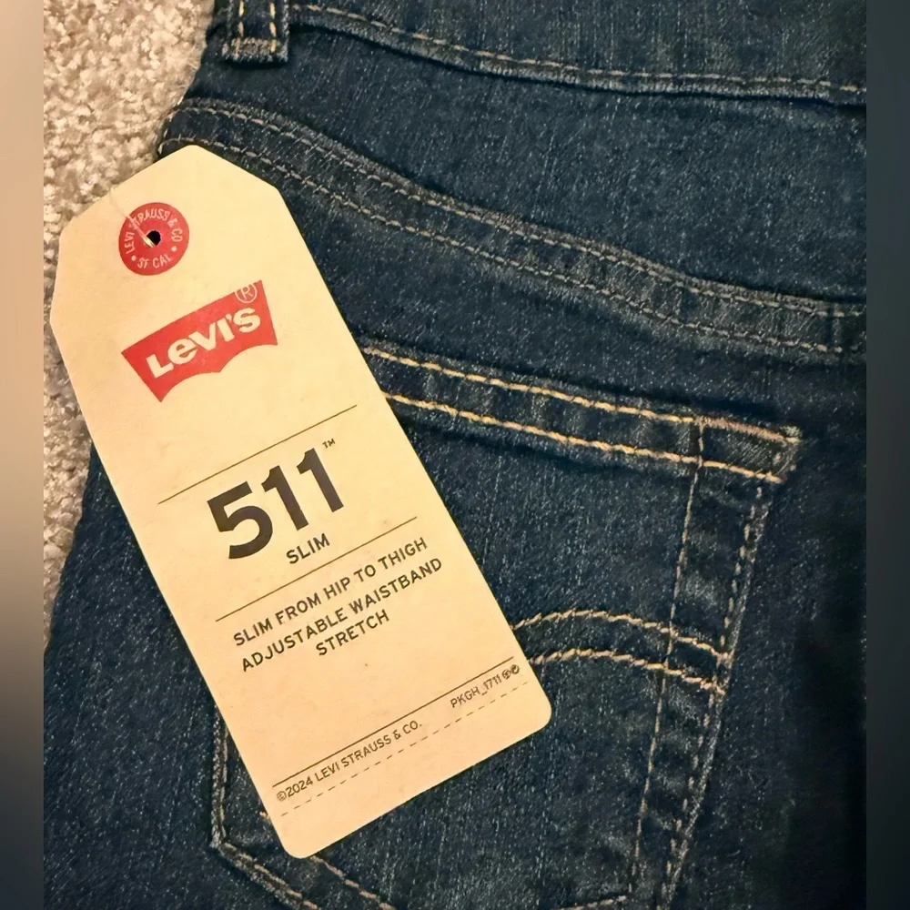 NWT Levi’s 511 slim dark wash jeans size boys 18 months